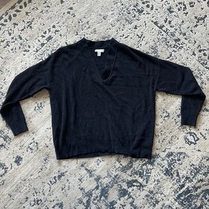 Black V-Neck Sweater